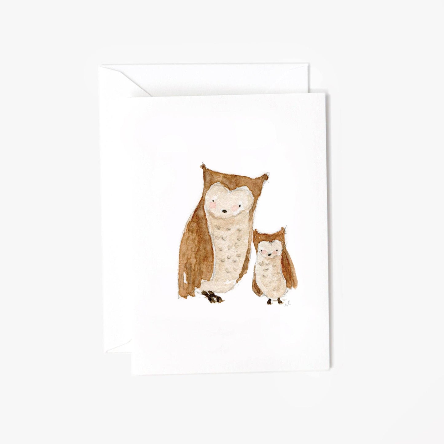 Baby owl mini notecard - Market 12