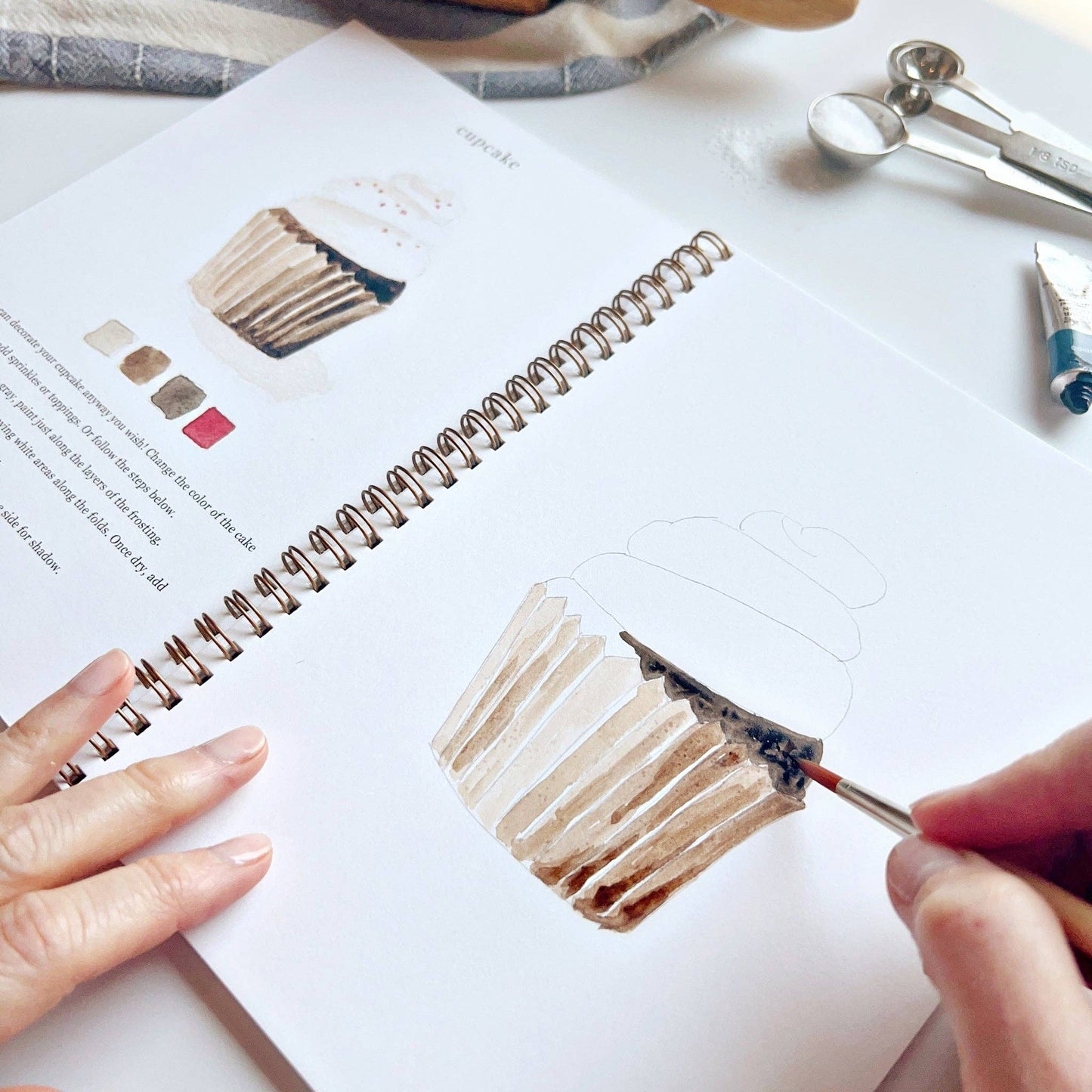 Baking watercolor workbook - Market 12