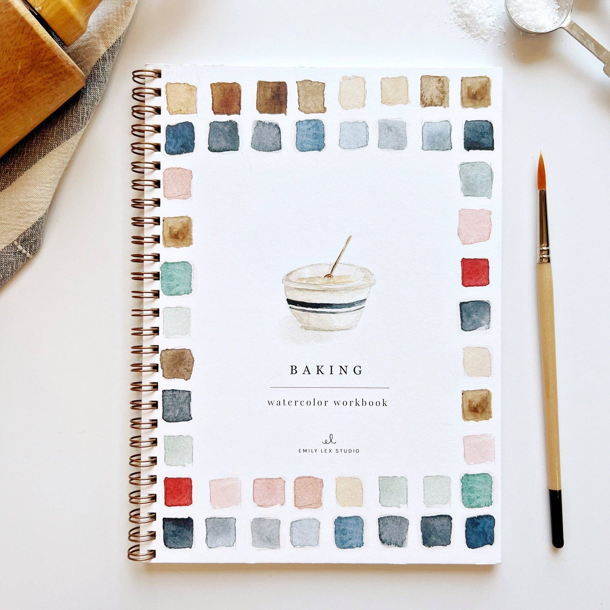 Baking watercolor workbook - Market 12