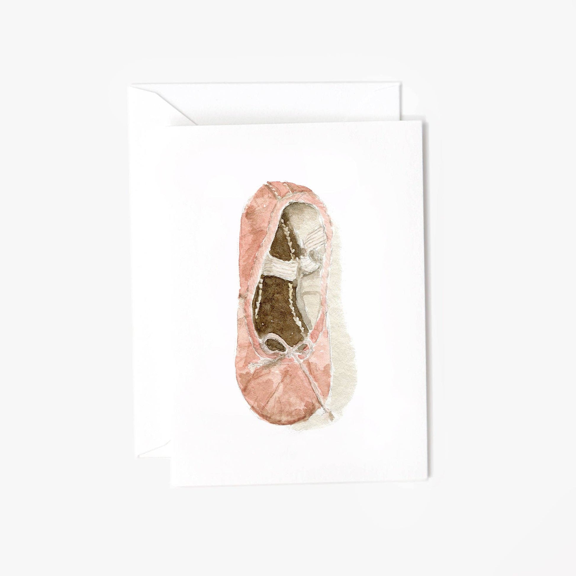 Ballet shoe mini notecard - Market 12