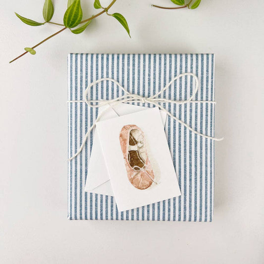 Ballet shoe mini notecard - Market 12