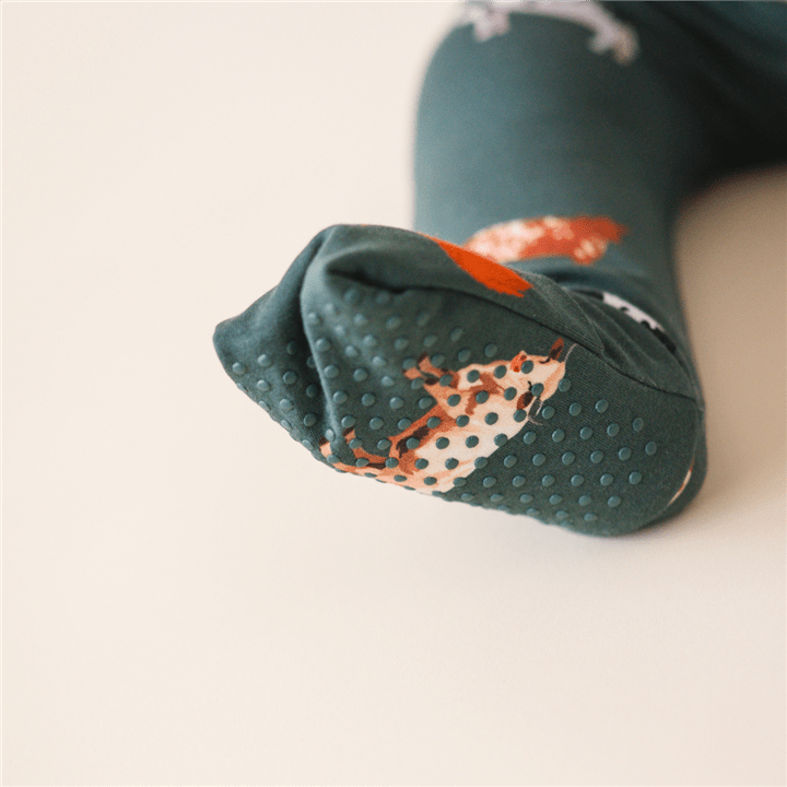 Bamboo 2 - Way Convertible Zip Romper Green Cow - Market 12