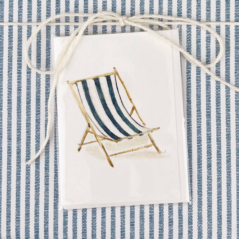 Beach chair mini notecard - Market 12