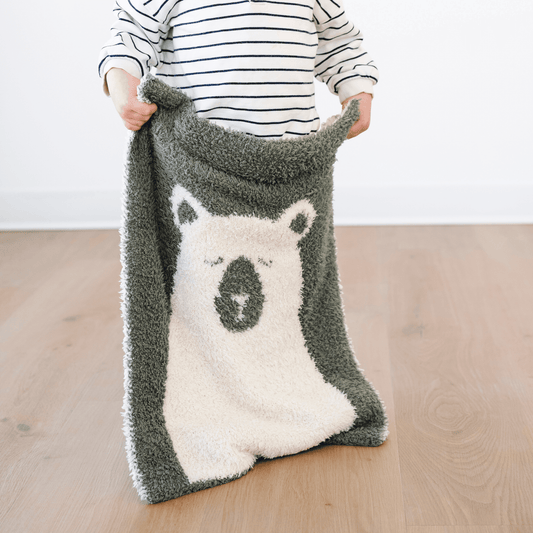 Bear Double - Layer Bamboni® Mini Blanket - Market 12