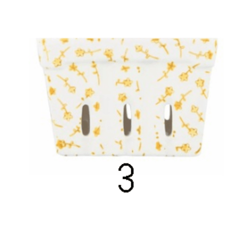 Berry Bowl with Pattern, 3 Colors, 2 Styles - Market 12