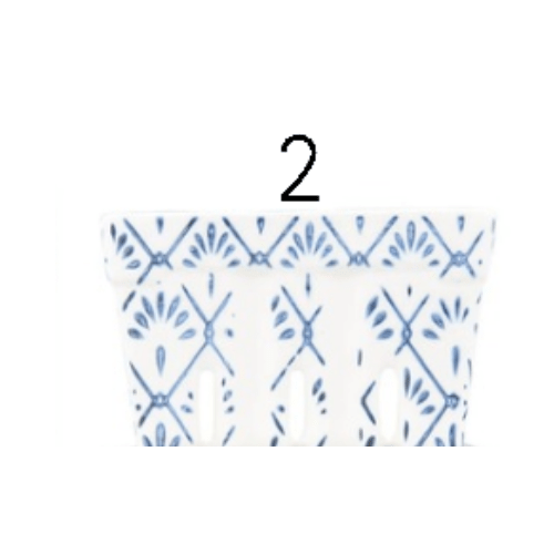 Berry Bowl with Pattern, 3 Colors, 2 Styles - Market 12