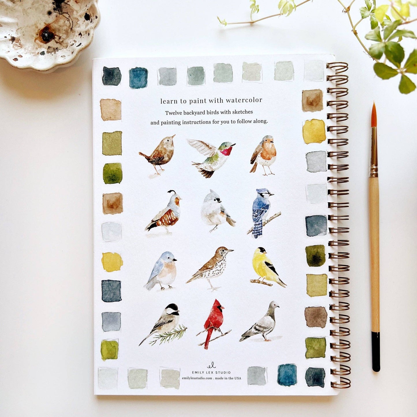 Birds watercolor workbook - Market 12