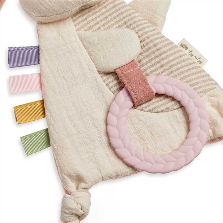 Bitzy Crinkle Sensory Toy with Teether: Bunny - Market 12