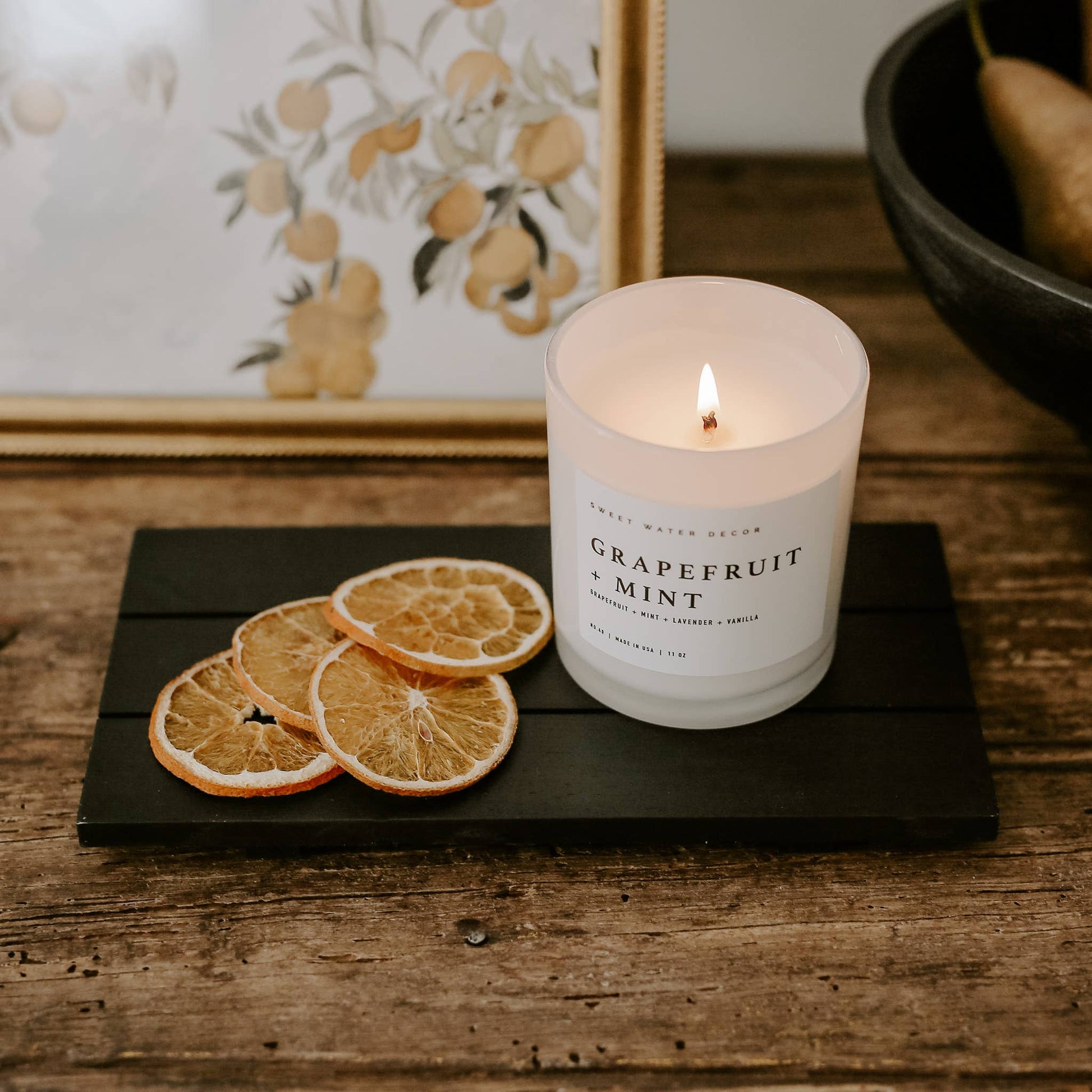 Black Rectangular Wood Tray - Home Decor & Gifts - Market 12