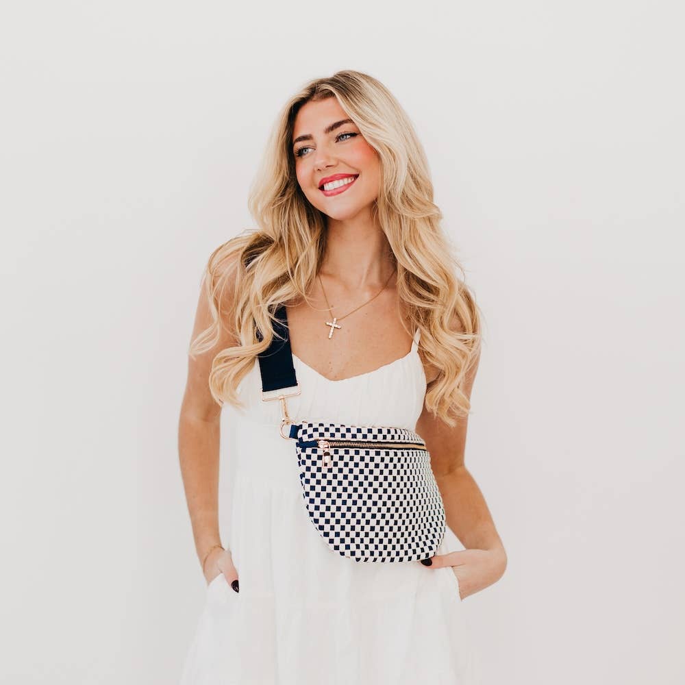 Black Westlyn Woven Bum Bag - Market 12