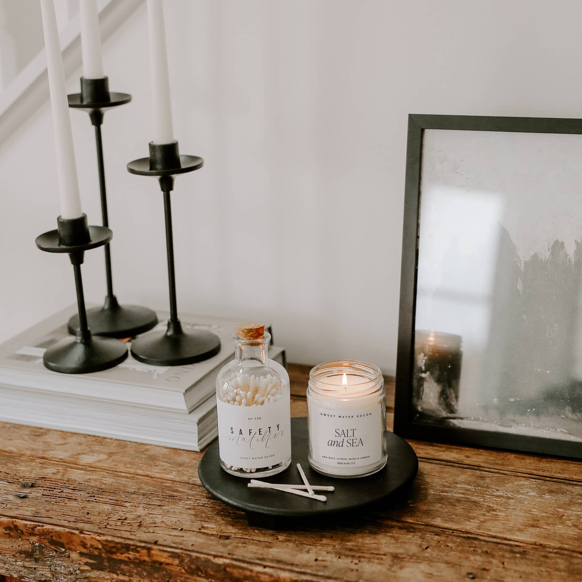 Black Wood Pedestal Stand - Home Decor & Gifts - Market 12