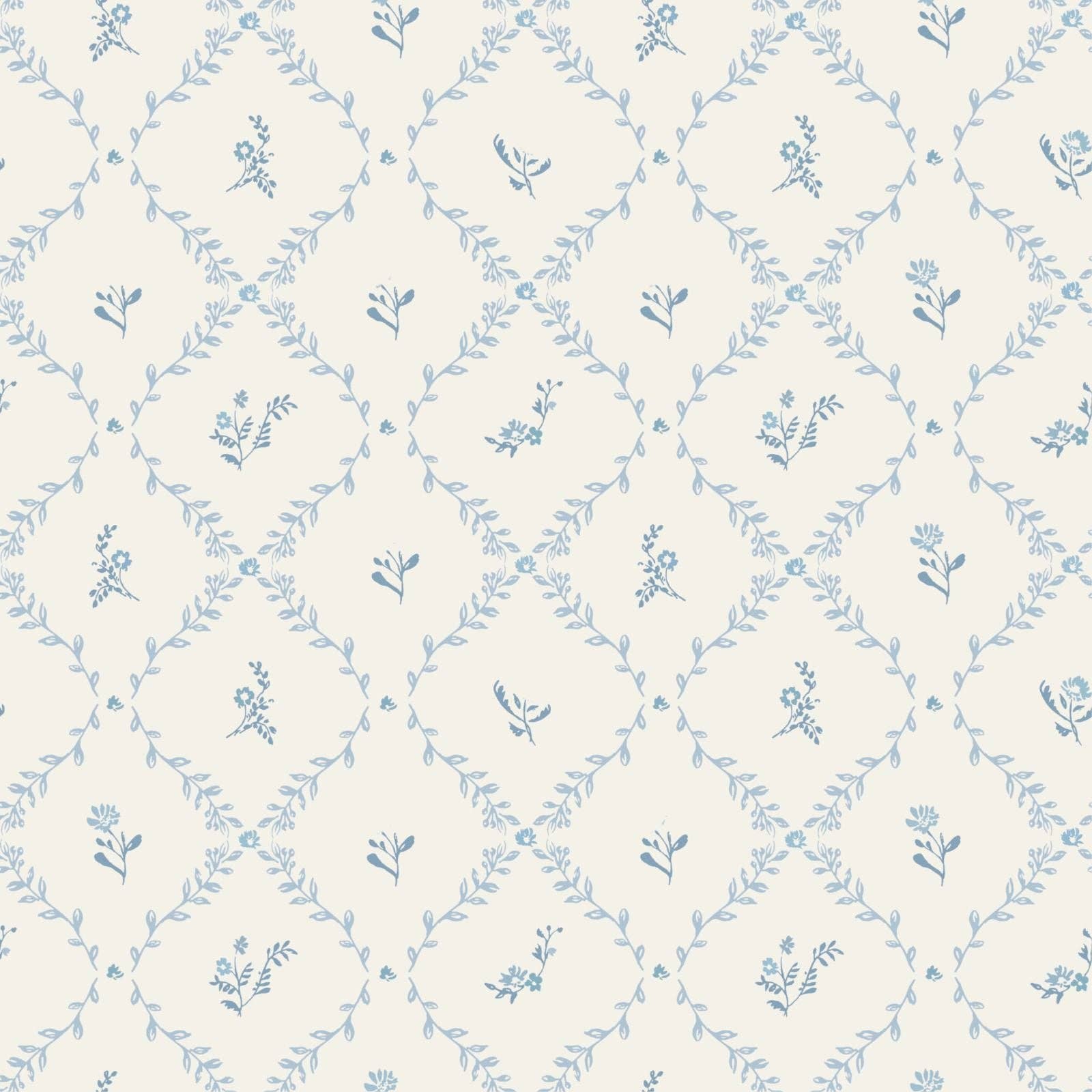 Blue Lattice Muslin Blanket - Market 12