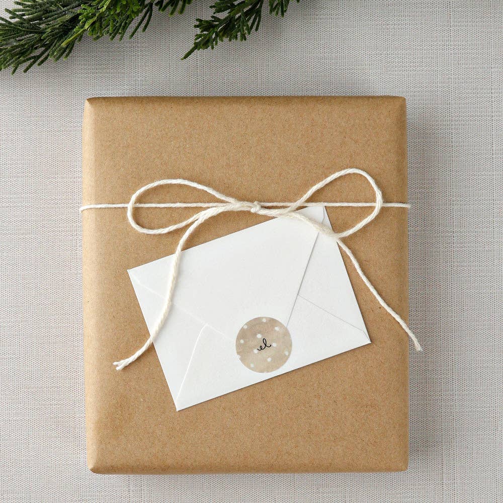 Blue roof house mini notecard - Market 12