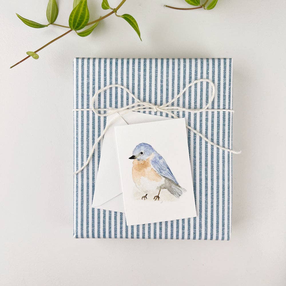 Bluebird mini notecard - Market 12