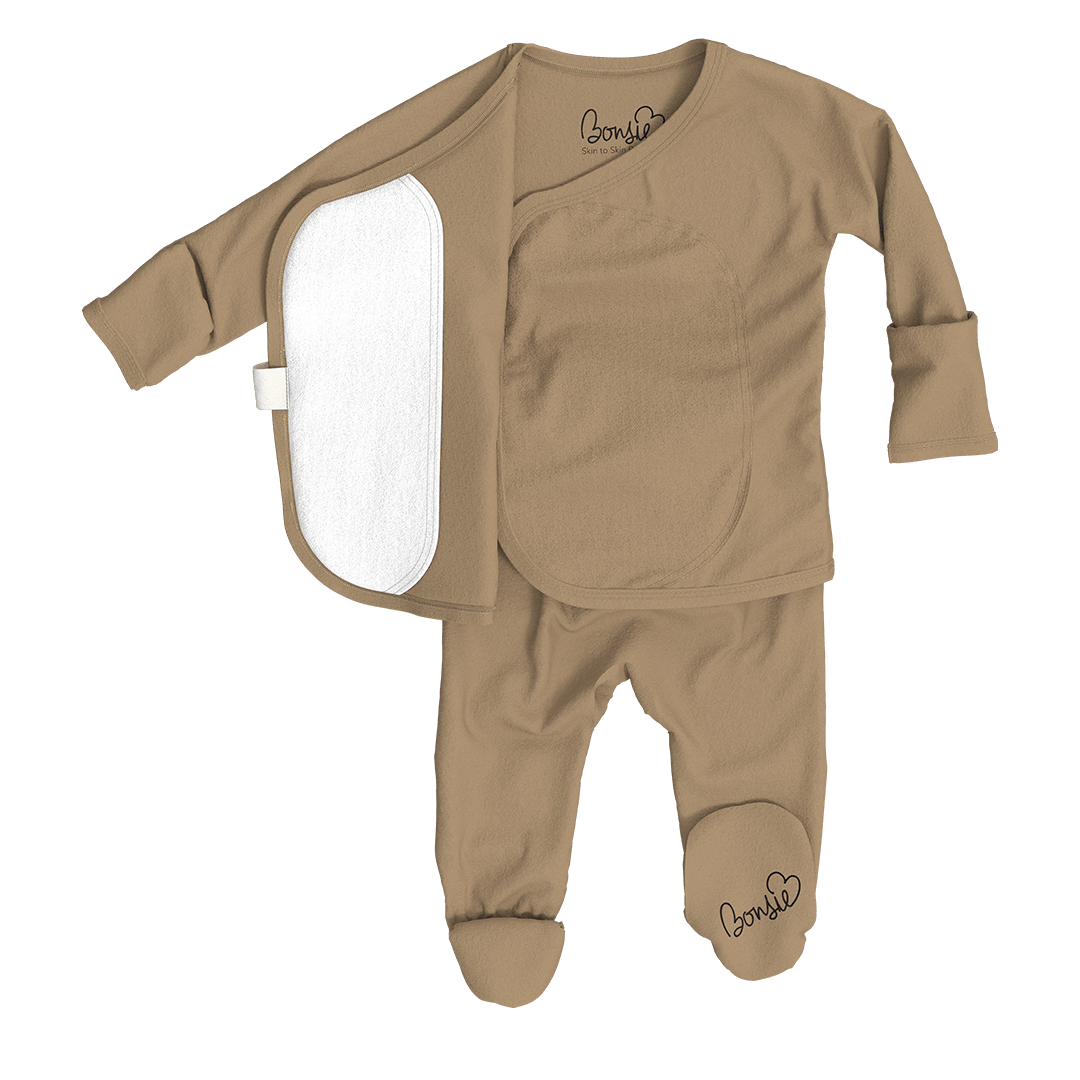 Bonsie® Ultra - Soft One - Piece Baby Footie – Mocha - Market 12