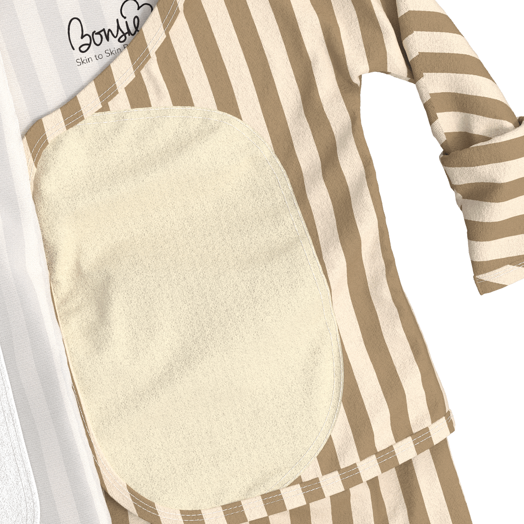 Bonsie® Ultra - Soft One - Piece Baby Footie – Toffee Twist - Market 12