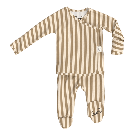 Bonsie® Ultra - Soft One - Piece Baby Footie – Toffee Twist - Market 12