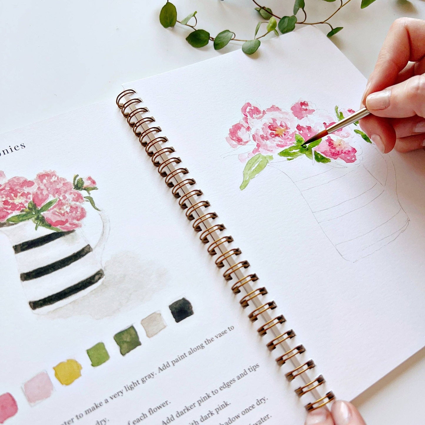 Bouquets watercolor workbook - Market 12