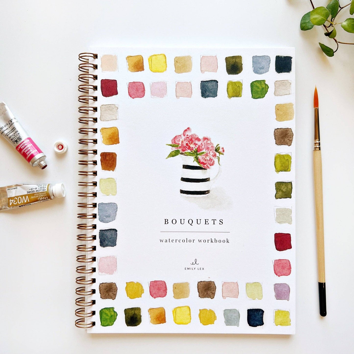 Bouquets watercolor workbook - Market 12