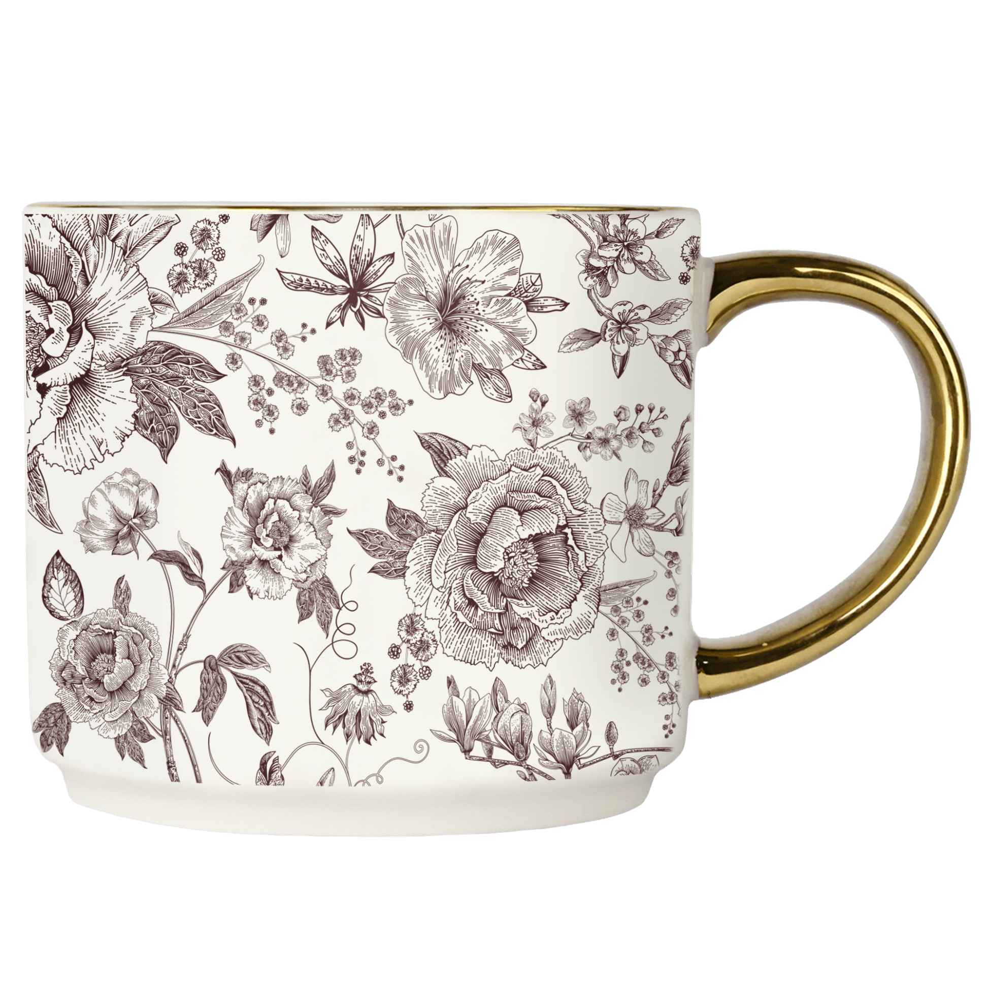 Brown Delft Coffee Mug - Market 12