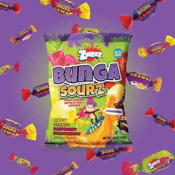 Bunga Sourz Fruit chews 5 oz - Market 12