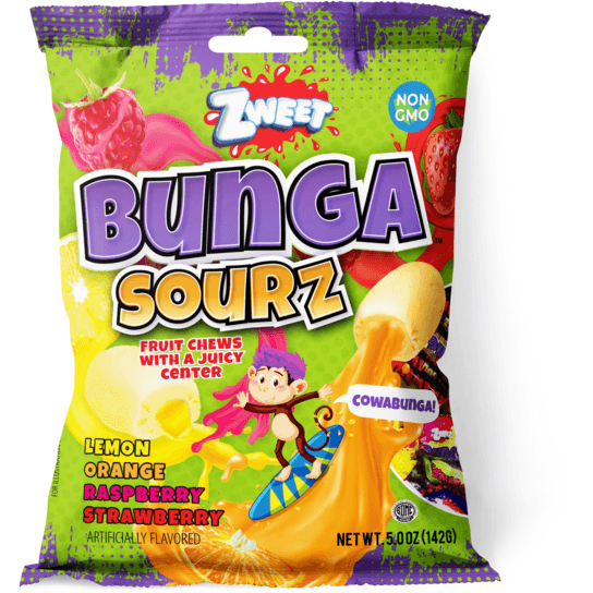Bunga Sourz Fruit chews 5 oz - Market 12