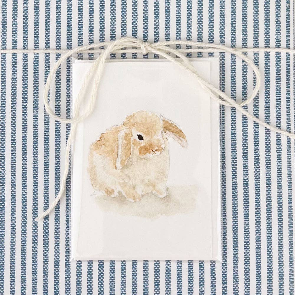 Bunny mini notecard - Market 12
