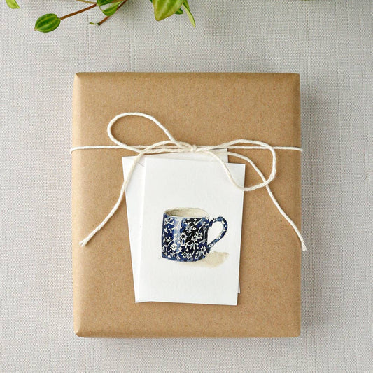 Calico mug mini notecard - Market 12