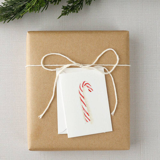 Candy cane mini notecard - Market 12