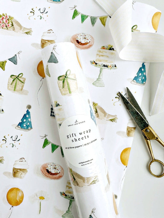 Celebrate Gift Wrapping Paper - Market 12