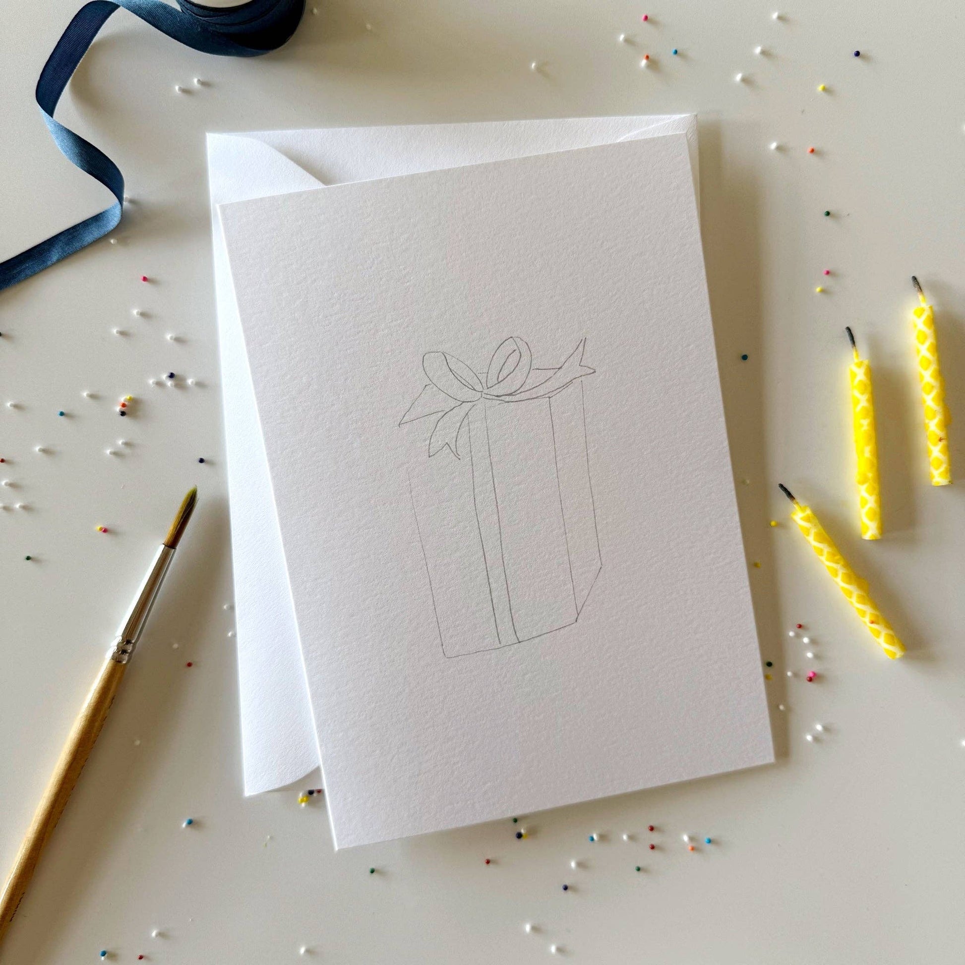 Celebrate paintable notecards - Market 12