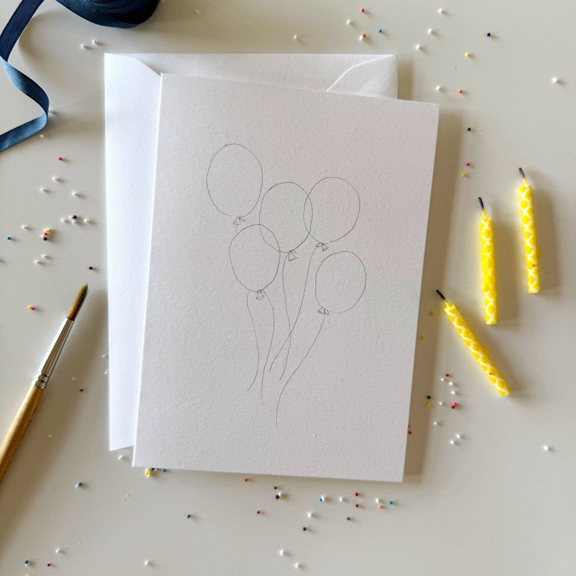 Celebrate paintable notecards - Market 12