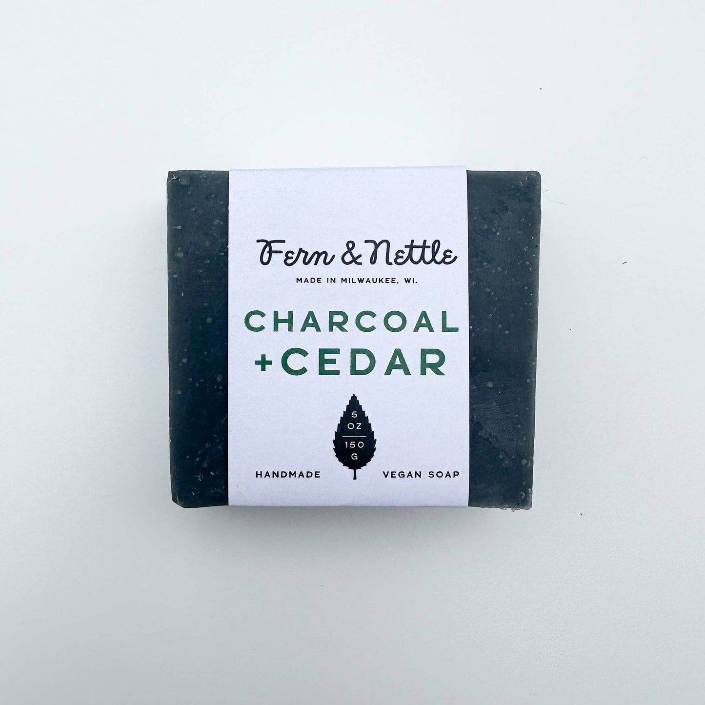 Charcoal + Cedar Handmade Vegan Soap - Market 12