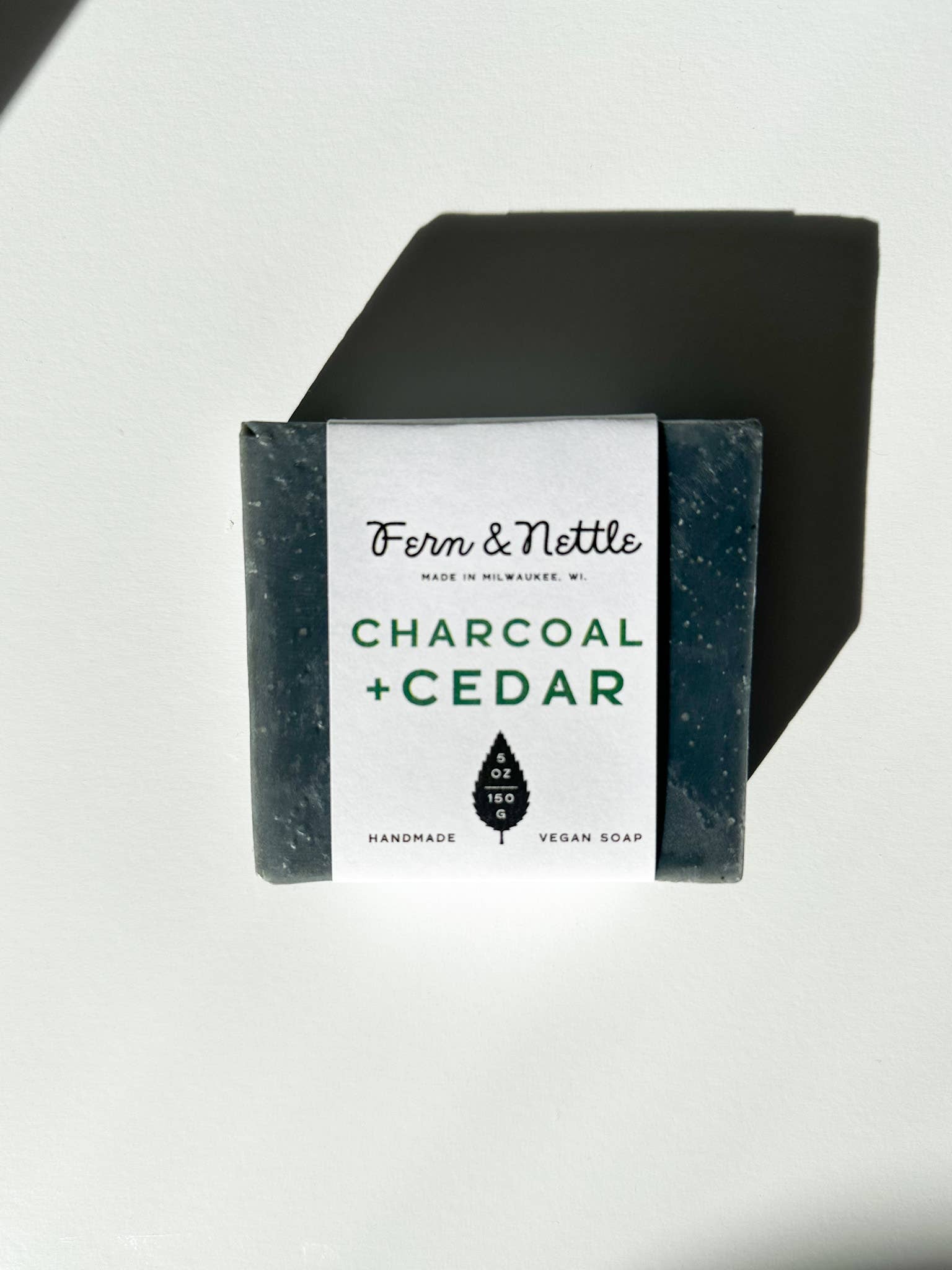 Charcoal + Cedar Handmade Vegan Soap - Market 12
