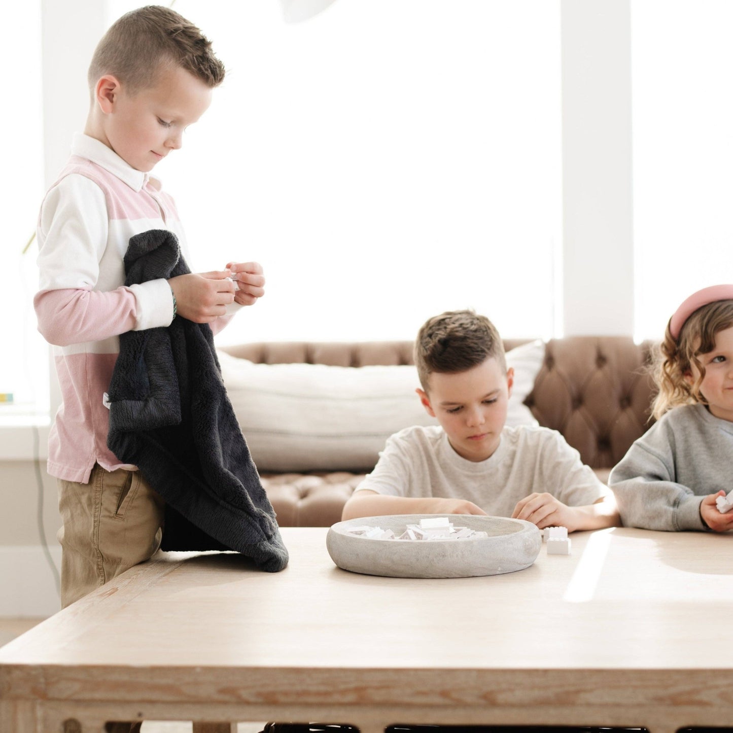 Charcoal LUSH MINI BLANKETS - Market 12