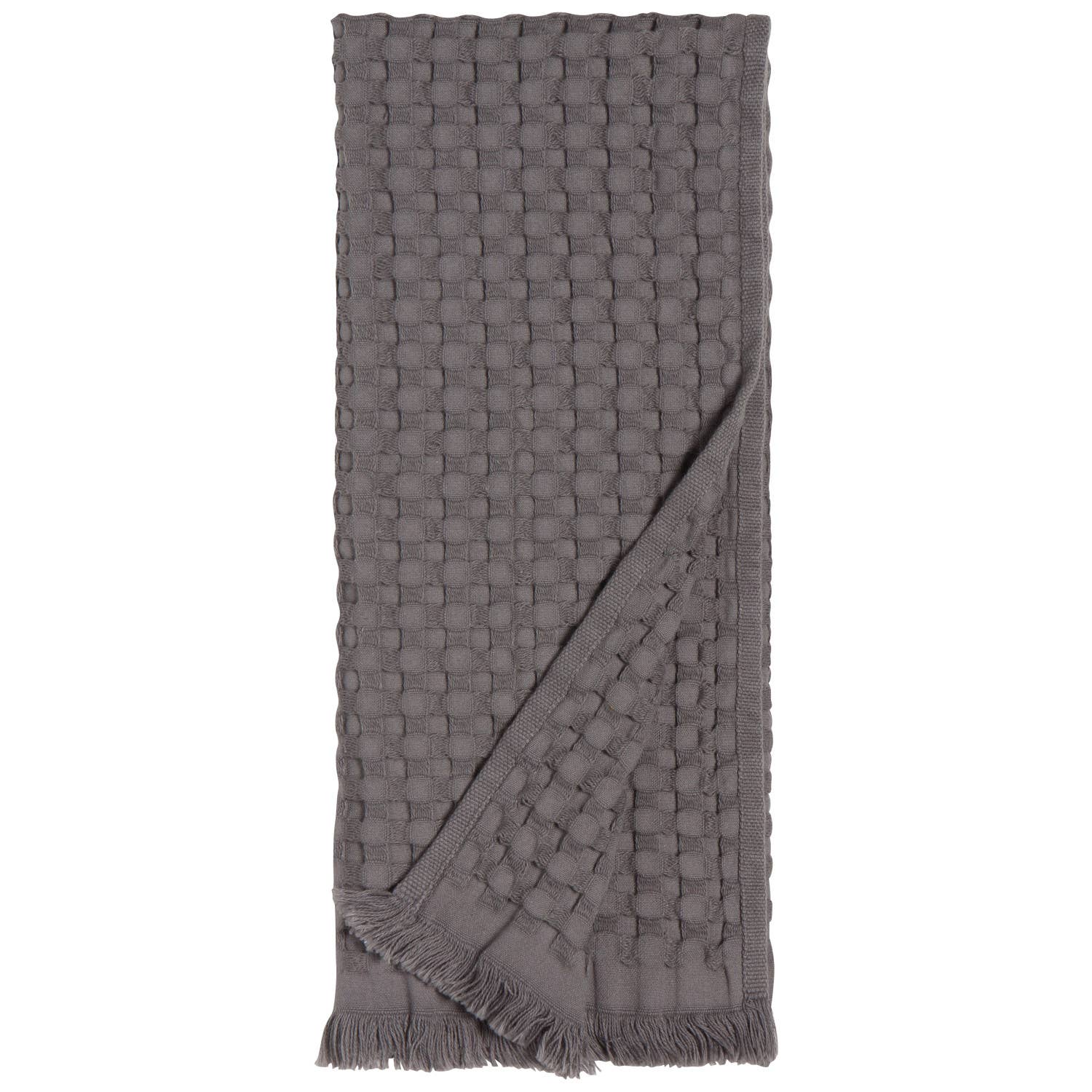 Charcoal Organic Cotton Waffle Hand Towel - Market 12