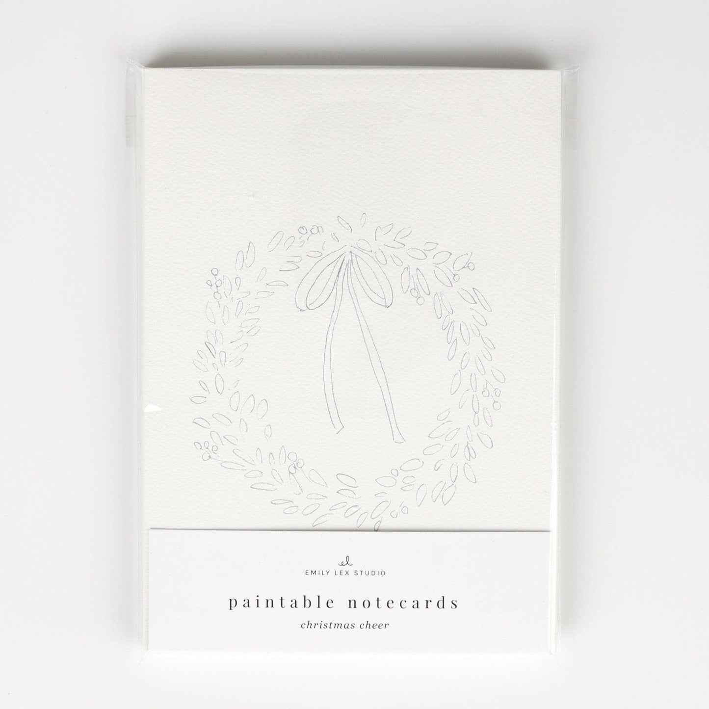 Christmas cheer paintable notecard - Market 12