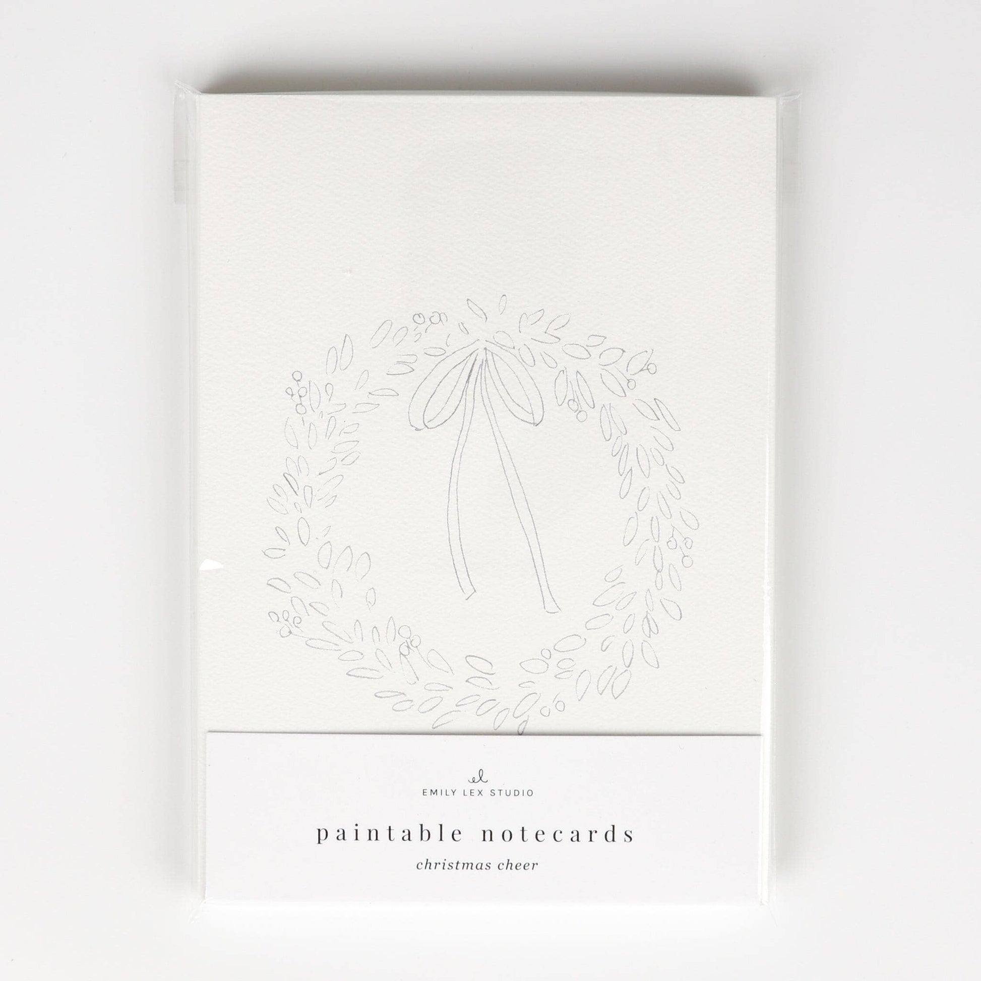 Christmas cheer paintable notecard - Market 12