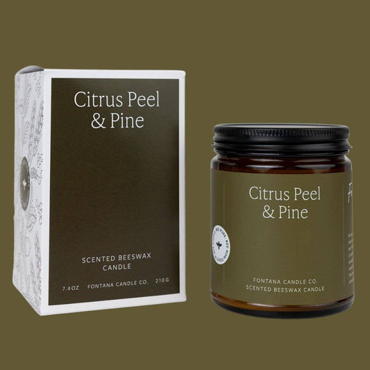 Citrus Peel & Pine Beeswax & Essential Oil Jar Candle - Market 12
