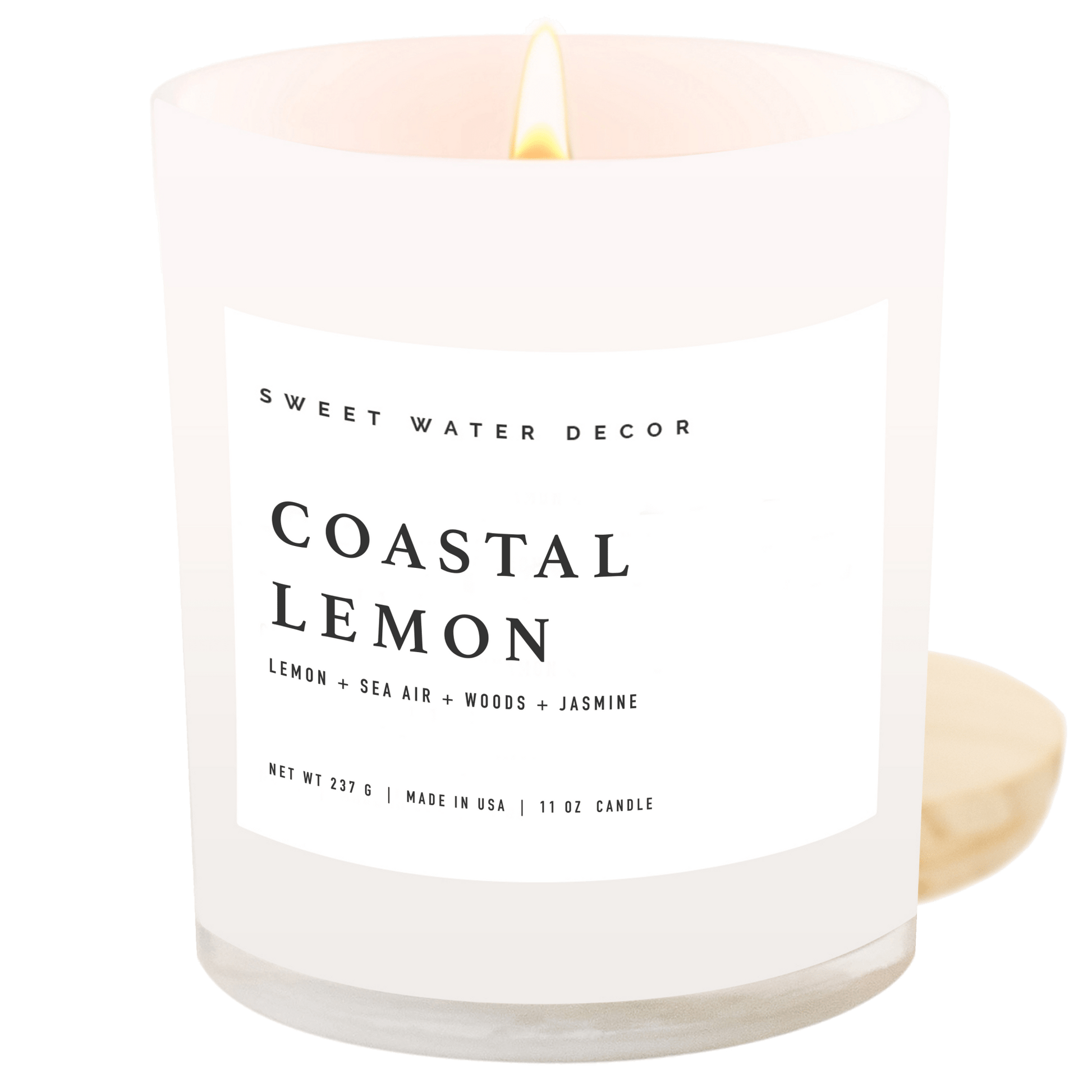 Coastal Lemon 11 oz Soy Candle - Home Decor & Gifts - Market 12
