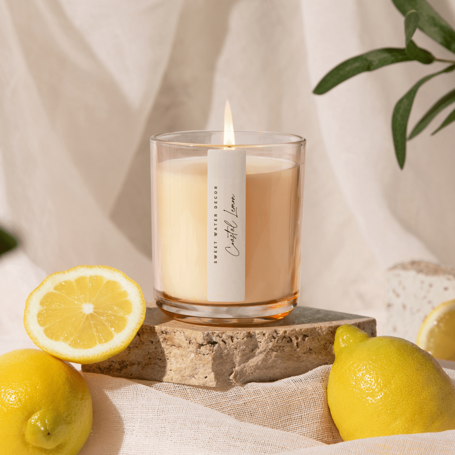 Coastal Lemon 12 oz Candle - Home Decor and Gifts - Market 12