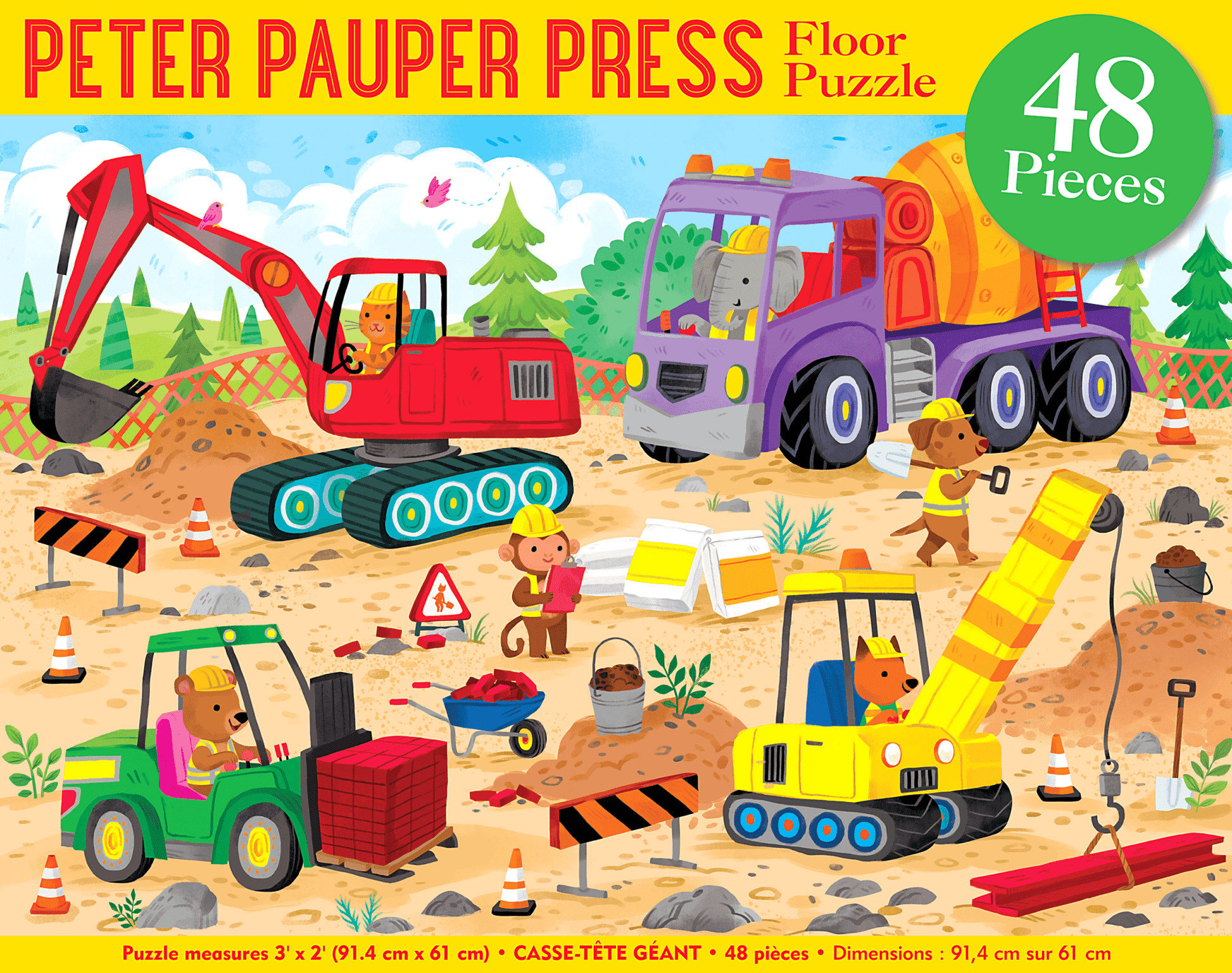 Construction Site Kids' Floor Puzzle - Market 12