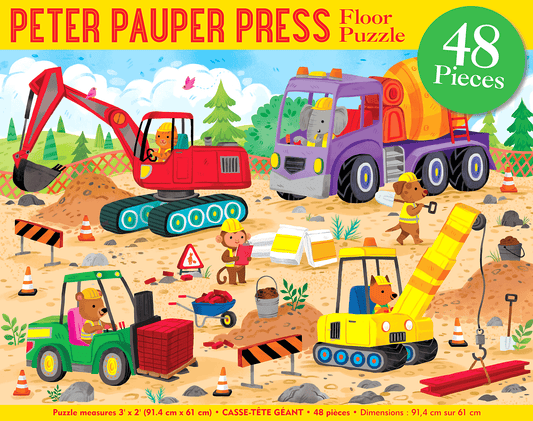 Construction Site Kids' Floor Puzzle - Market 12