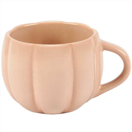 Cream Pumpkin Shaped Mug - Market 12