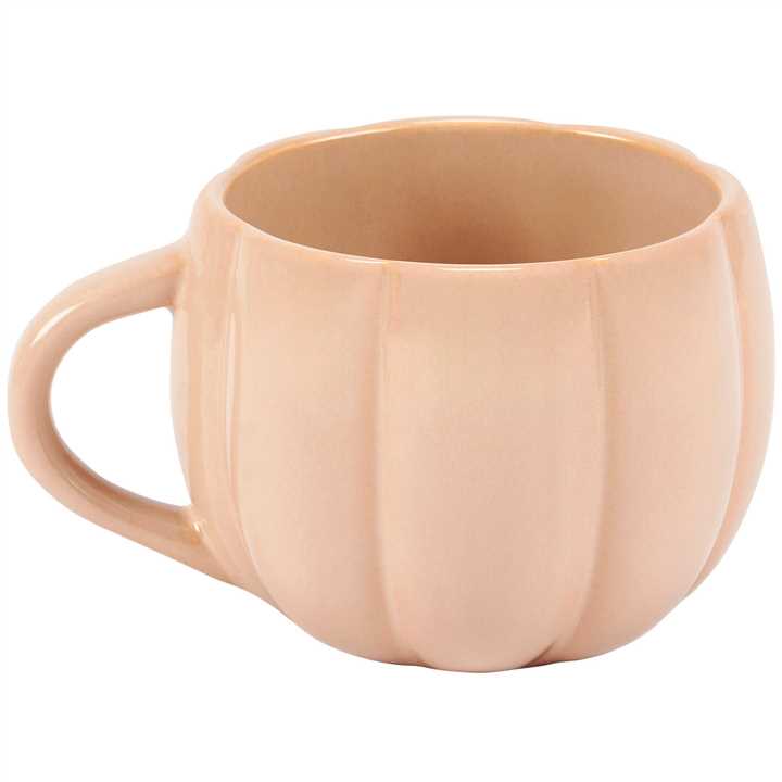 Cream Pumpkin Shaped Mug - Market 12