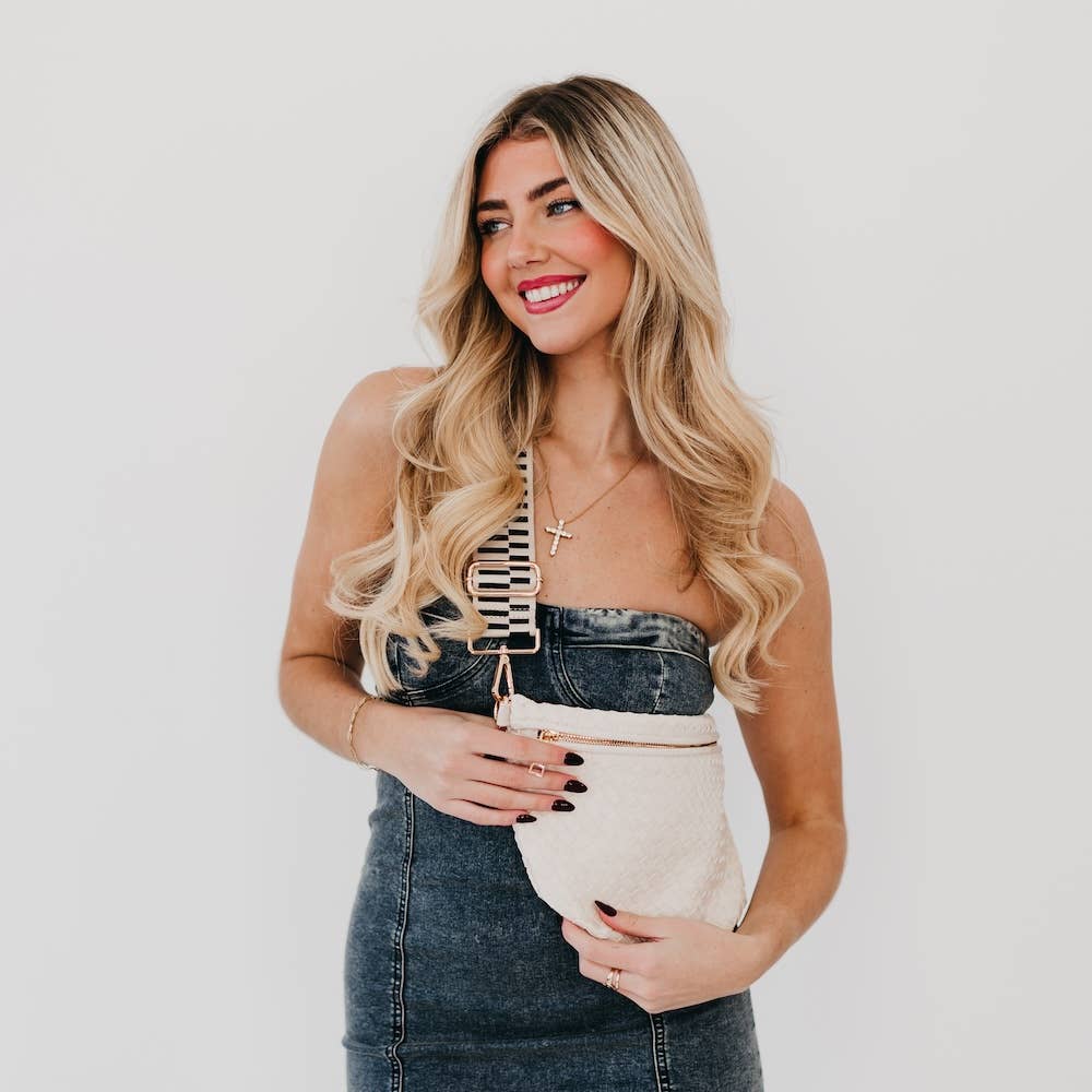 Cream Westlyn Woven Bum Bag - Market 12