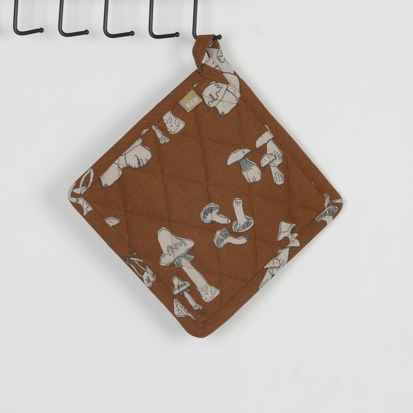Pot Holder Trivets - Mushroom - Rust