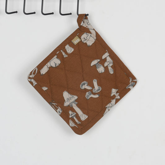 Pot Holder Trivets - Mushroom - Rust