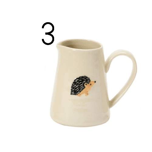 DF4986A Hand - Painted Creamer with Forest Animal, 4 Styles - Market 12