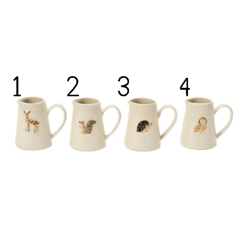 DF4986A Hand - Painted Creamer with Forest Animal, 4 Styles - Market 12